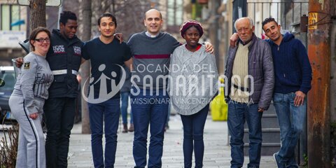 Le persone del progetto di accoglienza a Catania